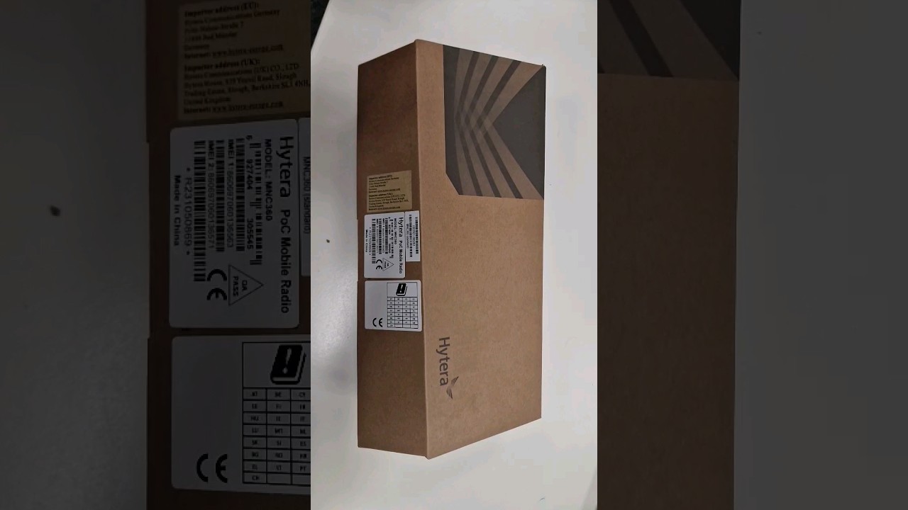 Unboxing a new Hytera MNC360 PoC 3G 4G LTE Android mobile two way radio