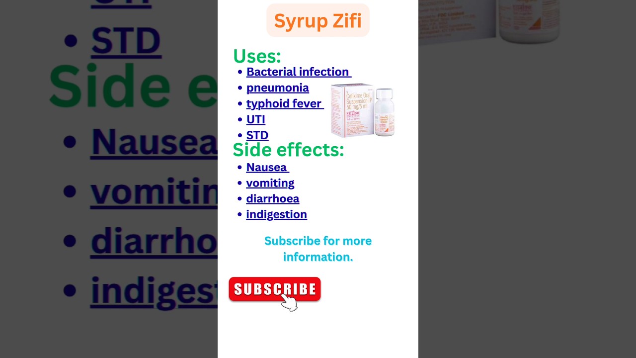 Syrup Zifi -uses-side effects 