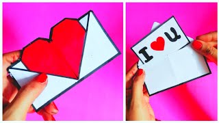 Heart Envelope Card | Handmade Valentine Day Card