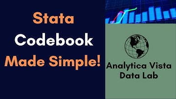 46. How to Use the codebook Command in Stata | Quick Dataset Exploration Guide