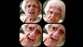 89 Year Old Grandma Singing Booty Shake