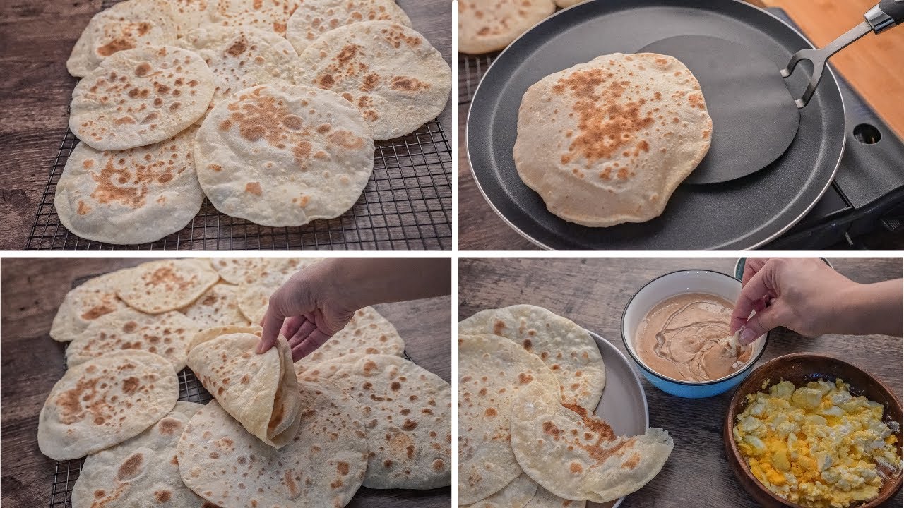 بمكونين بس هانعمل عيش احلي من المخابز منفوخ وطعمه رهيب