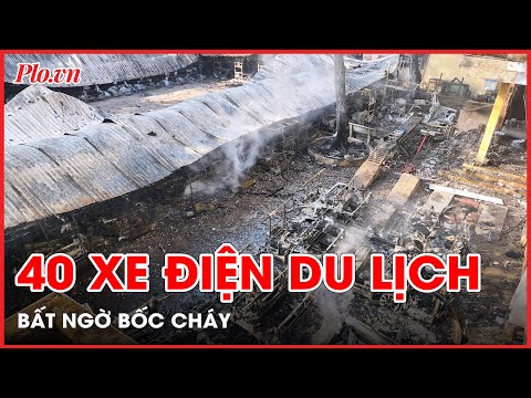 #2023 40 xe điện du lịch bị thiêu rụi tại trường Cao đẳng Điện lực miền Trung – PLO