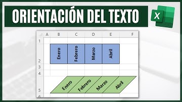 Cómo ESCRIBIR EN VERTICAL en Excel
