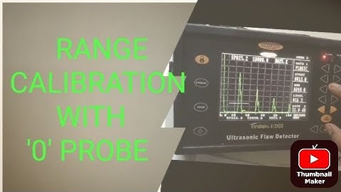how to range calibration with normal probe. normal probe se range calibration kaise karte hai. #