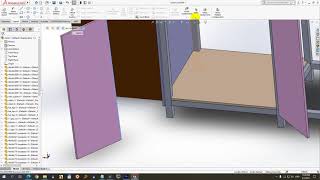 How to attach an opening & closing Door to a furniture (SolidWorks 2020)