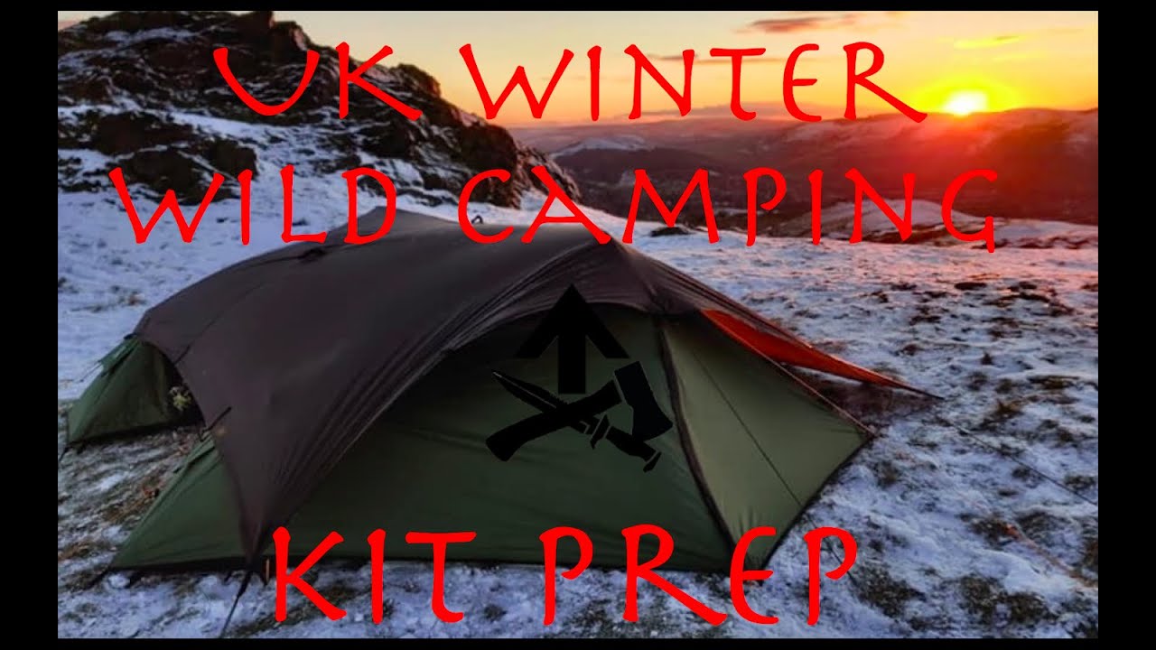 Winter Wild Camping Kit Prep YouTube