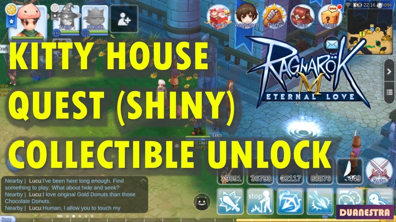 Kitty House Shiny/Collection Quest (Ragnarok Mobile SEA server Eternal Love) YouTube
