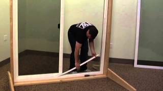 how to replace the operating panel track on a premium vinyl sliding patio door