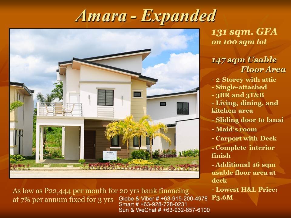 LIPA CITY: AMARA EXPANDED MODEL HOUSE WITH ATTIC, SENTRINA, AS LOW AS ...