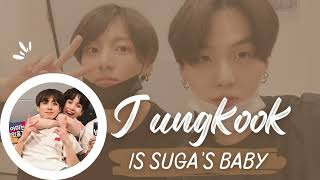 JUNGKOOK IS SUGA'S BABY|Moments #suga and #jungkook #bts #yoonkook