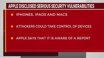 Apple discloses serious security vulnerabilities for iPhones, iPads and Macs
