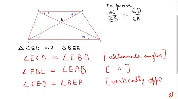 Prove that the diagonals of a trapezium divide each other proportionally.
