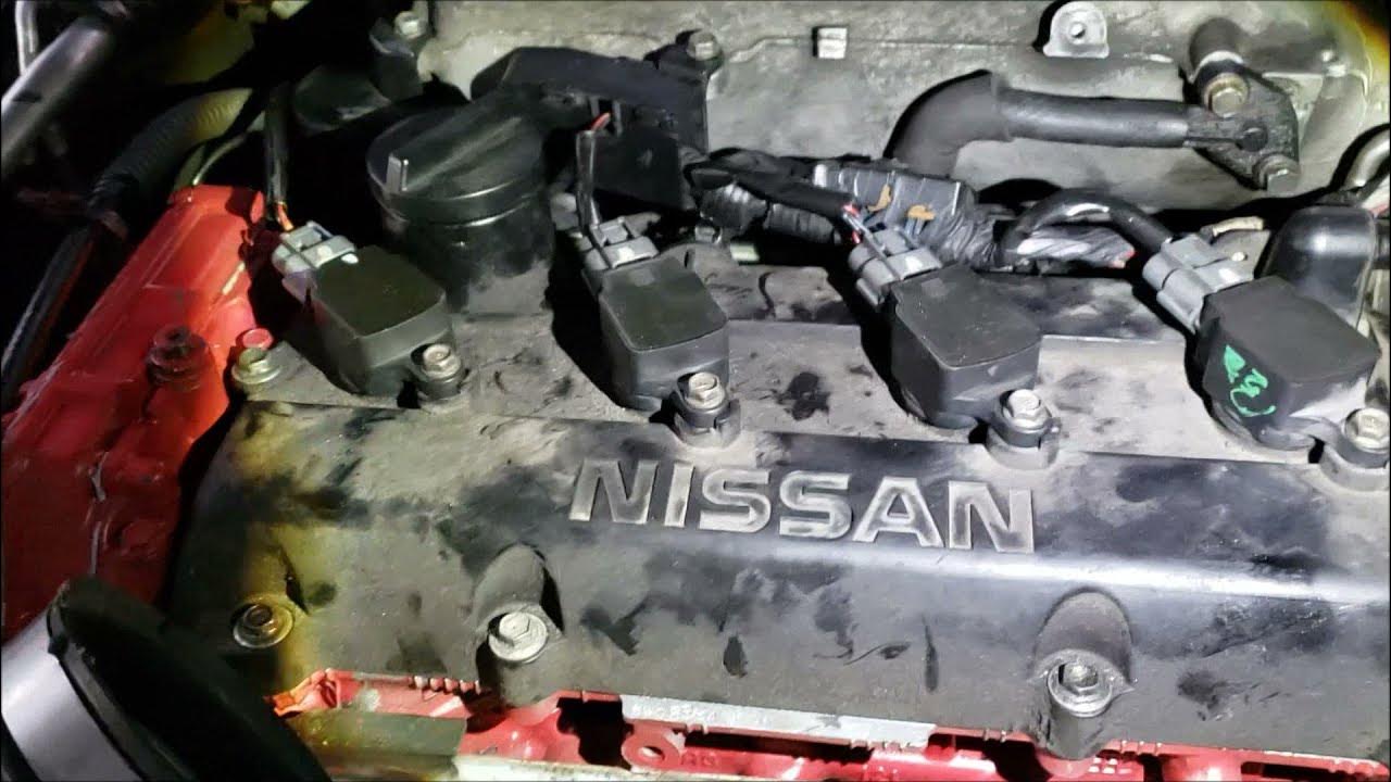 Nissan Altima Oil Burning Sloved ! - YouTube