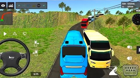 2025 new coach bus simulator 💥 || indonesia bus simulator part-77 #bus #game #simulator #comman  