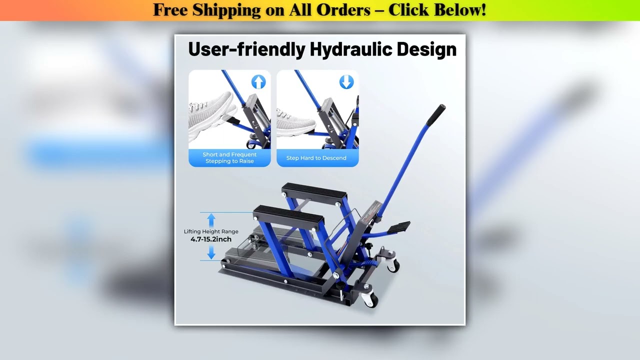 Motorcycle Lift Hydraulic Motorcycle Jack 680kg Jack Motorbike Lift Portable Motorcycle Lift Table