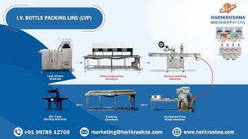 I. V. Fluid Bottle Packaging Line (LVP) - Pharma Bottle Packing Line