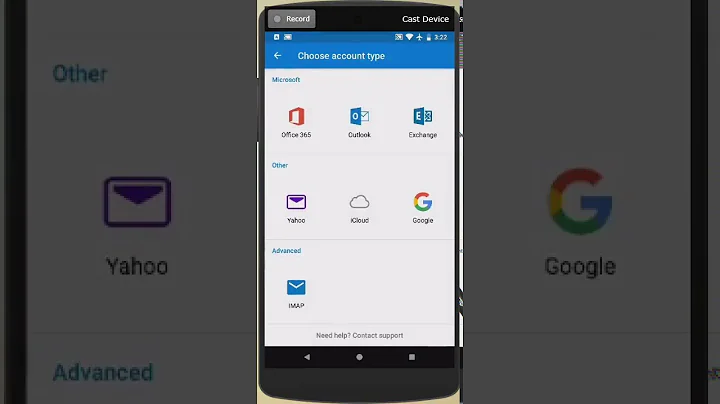 Exchange Email Setup on Android