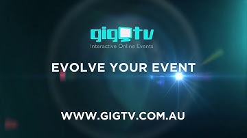 Preparing for your live webcast on GigTV