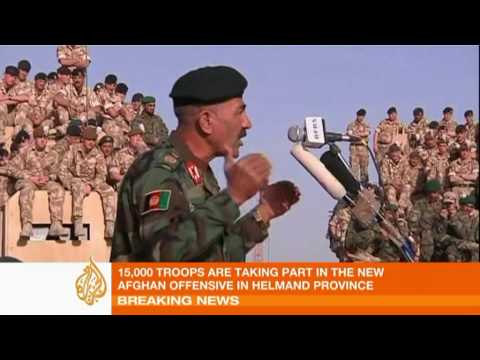 Nato-Afghan forces take on Taliban in Helmand province