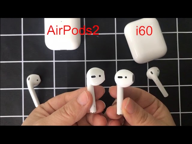 i60 function test, vs airpods and airpods 2 - YouTube