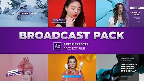 Modern Broadcast Pack After Effects Templates