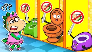 ¡Ay no! 😱 ¡El juguete cayó al inodoro! 🚽 Hábitos saludables para niños por Fire Spike