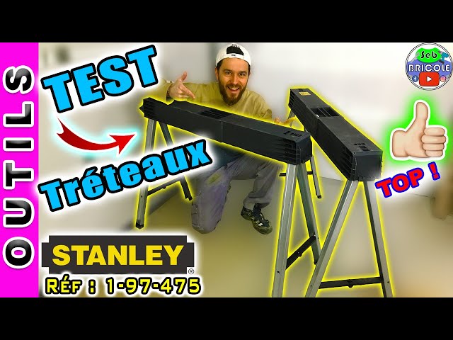 ✓TEST💯] TRÉTEAUX PLIABLES STANLEY 1-97-475 SUPER COMPACTS ET TOP QUALITÉ  PRIX !!! 🔧🔩 