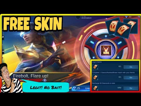 Free Skin! HOW TO GET (Tutorial) Mobile Legends - YouTube