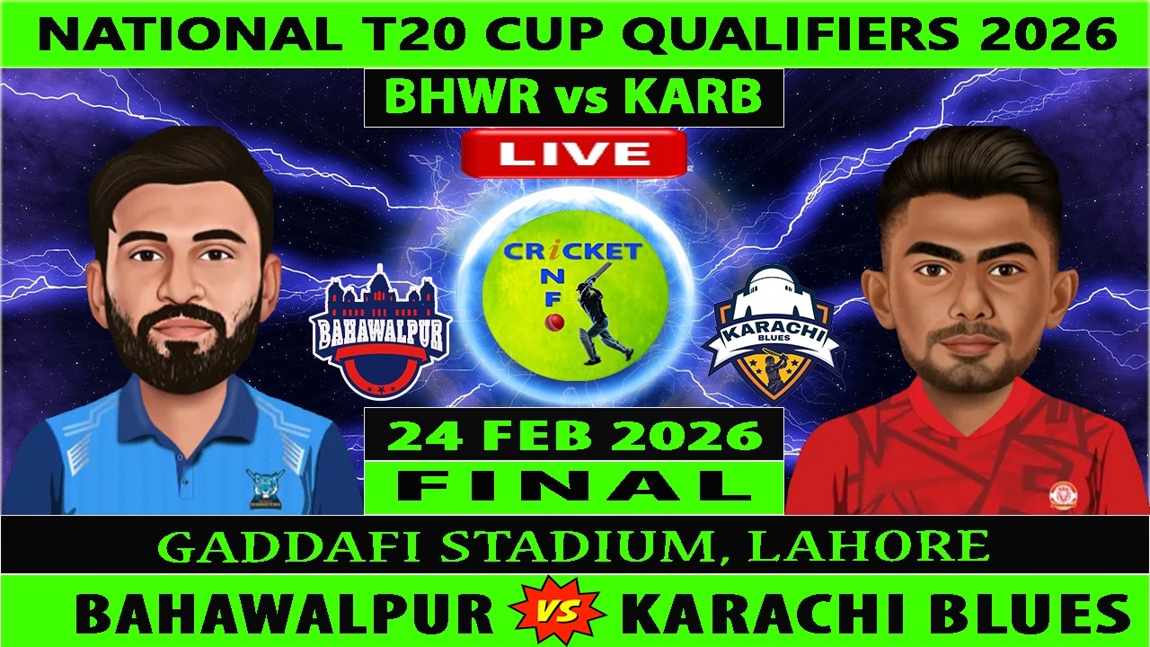Bahawalpur vs Karachi Blues | BHWR vs KARB | Final of National T20 Cup Qualifiers 2026 | KARB vs BAH