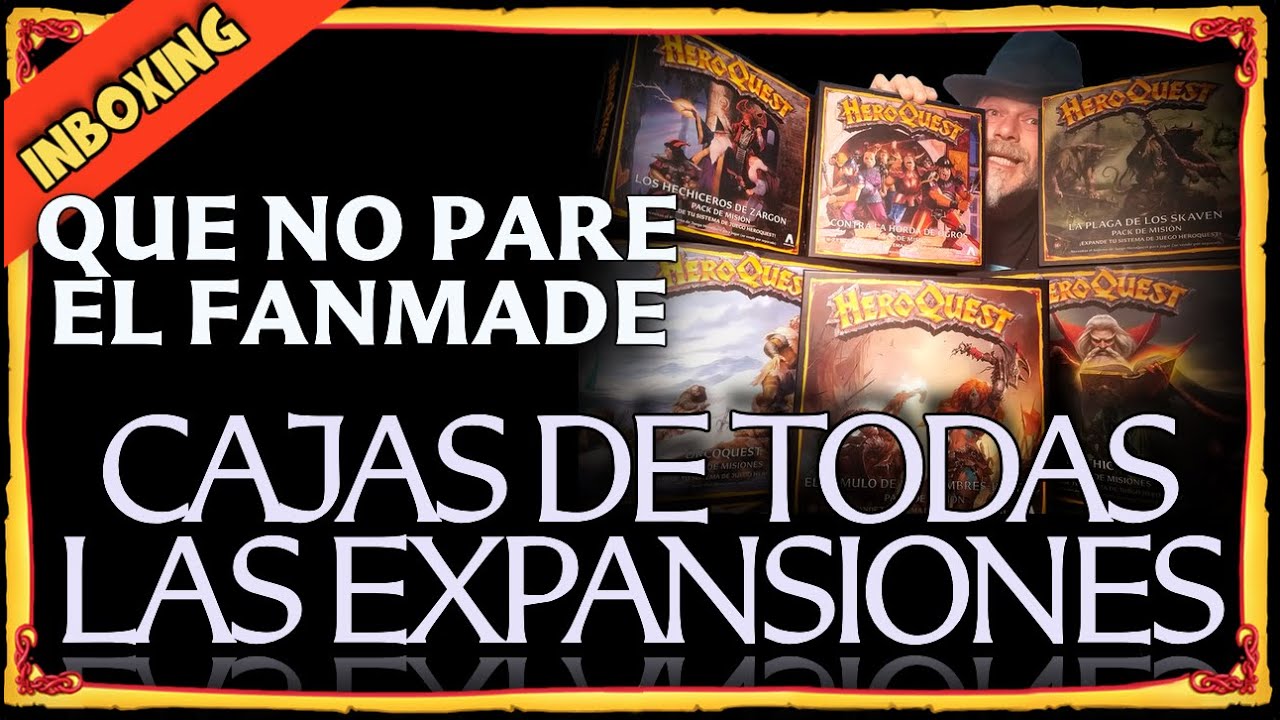 HeroQuest CAJAS de las Expansiones - Los OGROS, HECHICEROS, SKAVENS,  HOMBRES BESTIA y GRAN ORCO