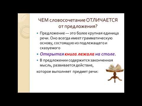 Синтаксис  Словосочетание  Урок 1