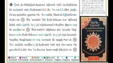 ختمة من مصحف التجويد باللغة الألمانية الصفحة رقم 471