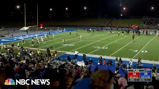 Four people shot at Oklahoma high school football game as police search for suspect