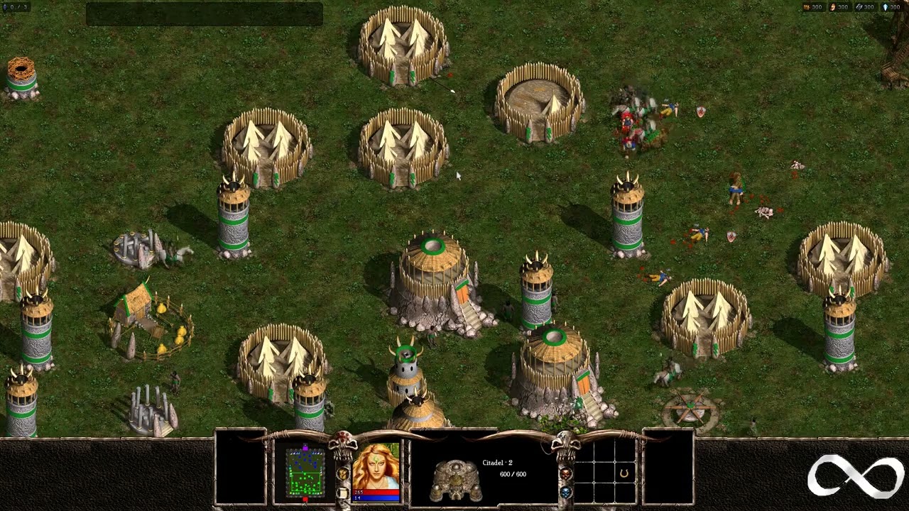 Warlords Battlecry III, AI Battle, Barbarian vs Dwarf