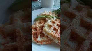 Кабачковые вафли 🧇 Рецепт в комментариях #завтрак #ппрецепты #breakfast