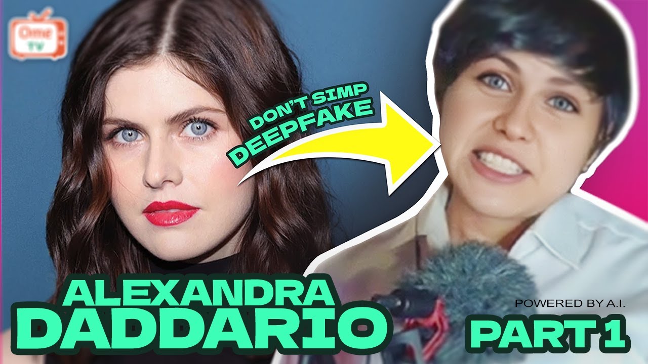 DEEPFAKE ALEXANDRA DADDARIO PRANK X OME TV powered by A.I. PART 1