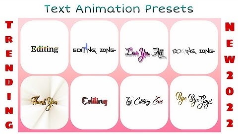 Top 10 Trending Text Animation Presets 2022 || Alight Motion Text Effect Preset | Text Effect Preset