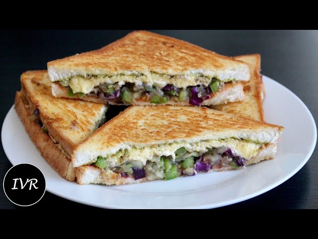 Veggie Stuffed Cheese Sandwich | Street Style Veg Sandwich | व्हेज चीज़ सैंडविच | Sandwich Recipe | Indian Vegetarian Recipes