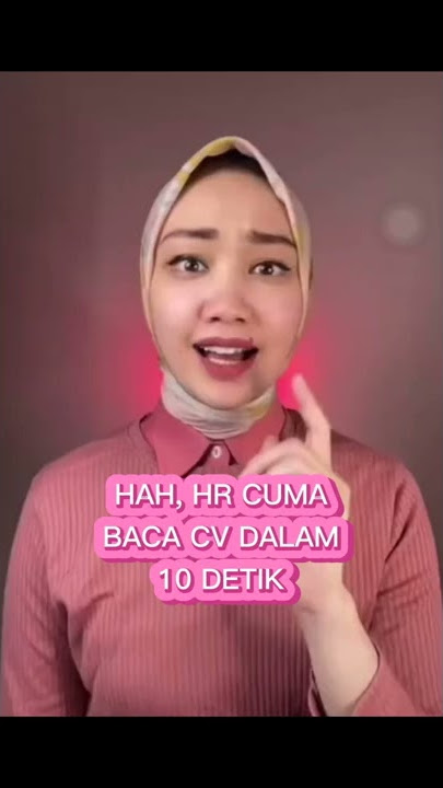 HR Cuma Baca CV kurang dari 10 Detik ???! #Short #tipskerja #tipscv #cv #BUMN #tips #inidiacaranya
