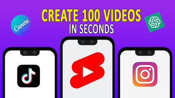 Bulk Create 1000 MONETIZABLE YouTube Shorts In 10 Min (ChatGPT + Canva)