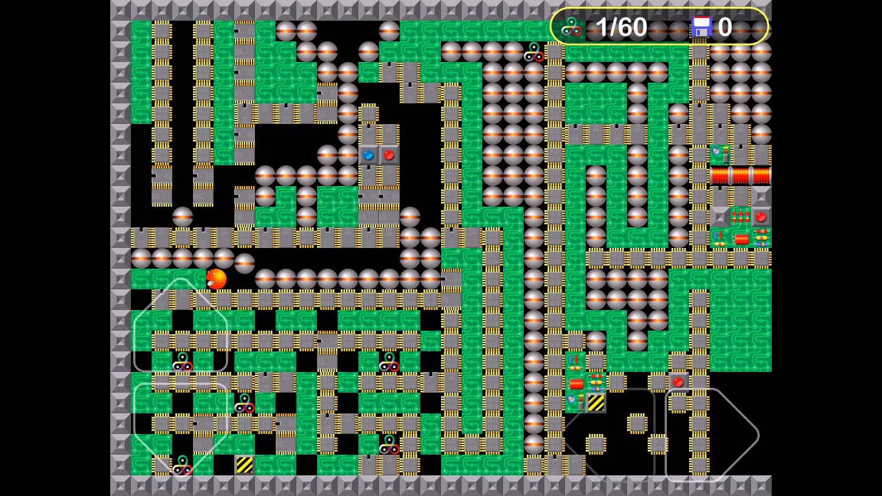 SUPAPLEX Classic for iOS - level 3 «Stone-Age»