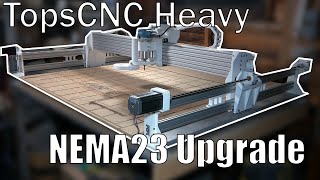 NEMA23 on 3D Printed CNC - TopsCNC NEMA23 Upgrade