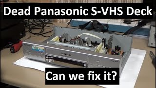 Panasonic SVHS Deck NVSV121 Power Supply Fix and 43second Jet Rewind Test