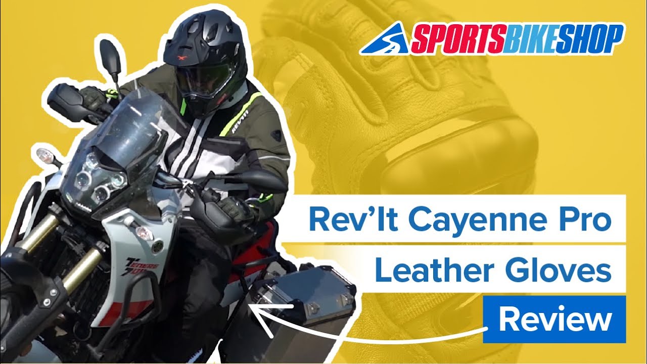 Rev'It Cayenne Pro motorcycle gloves review - Sportsbikeshop - YouTube