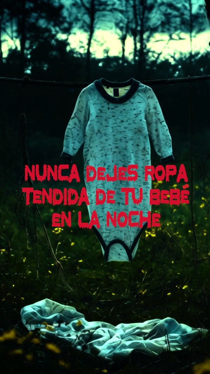 Nunca dejes ropa de tu bebé tendida en la noche