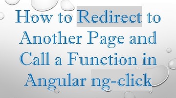 How to Redirect to Another Page and Call a Function in Angular ng-click