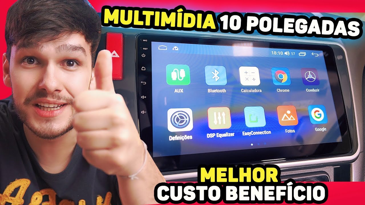 TOP E MUITO BARATA! MULTIMÍDIA de 10 POLEGADAS e com ANDROID - YouTube