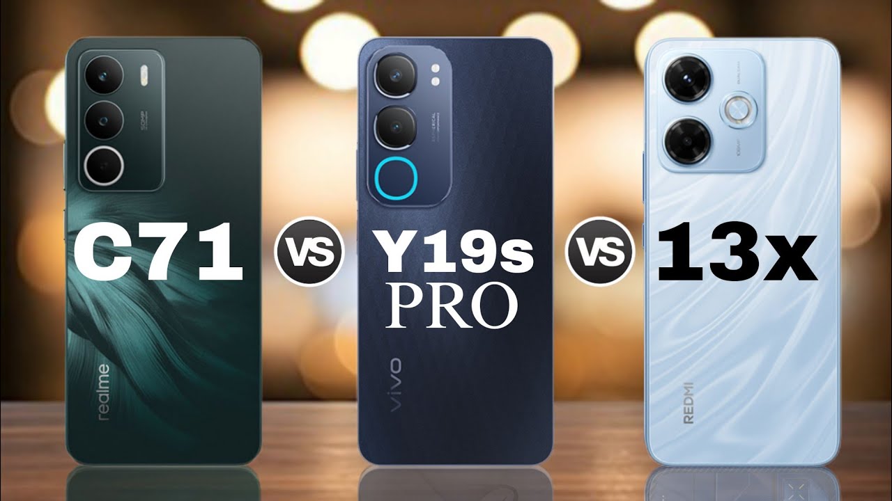 Realme C71 vs Vivo Y19s Pro vs Redmi 13x