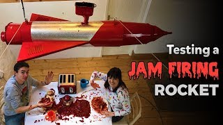 Testing a Jam Firing Rocket | Kids Invent Stuff